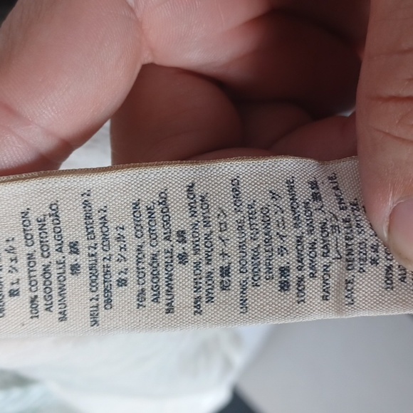 Free People Sun Daze Lace Mini Dress Ivory & green Combo with pockets - Picture 9 of 10